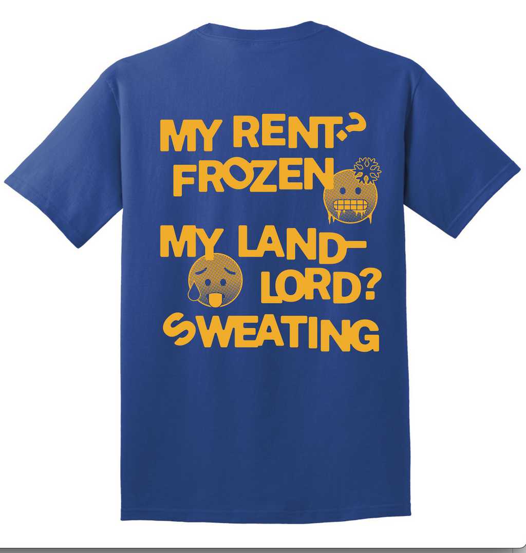 Tenants for Zohran Shirt (FRONT AND BACK)