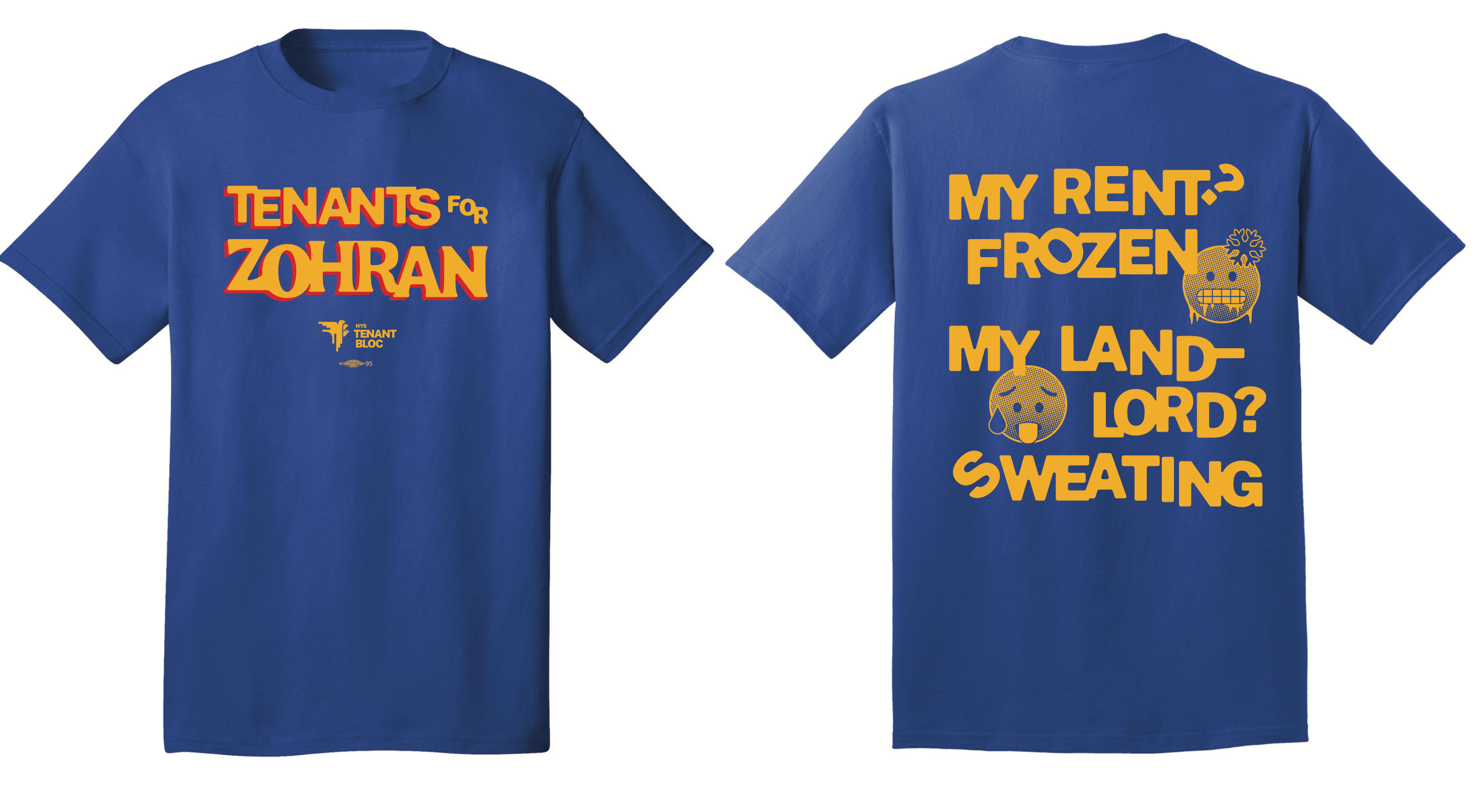 Tenants for Zohran Shirt (FRONT AND BACK)